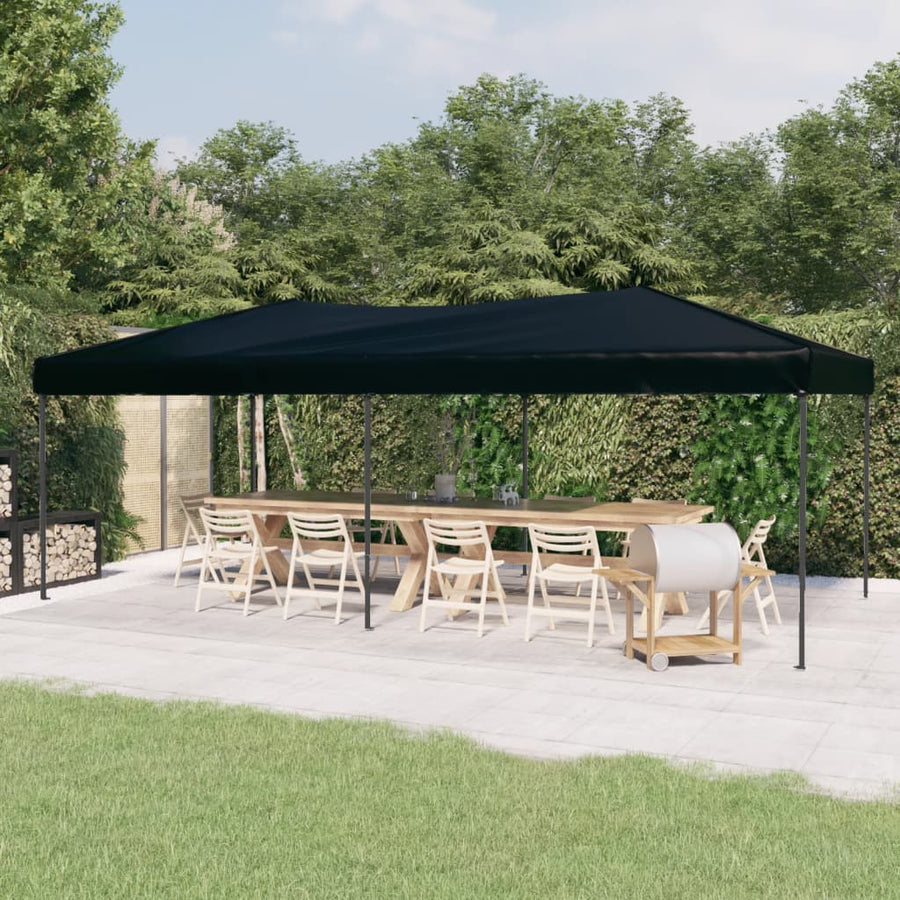 Partytent Inklapbaar 3 x 6 m Zwart