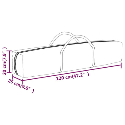 Partytent inklapbaar 3x6 m taupe 3 x 6 m Taupe