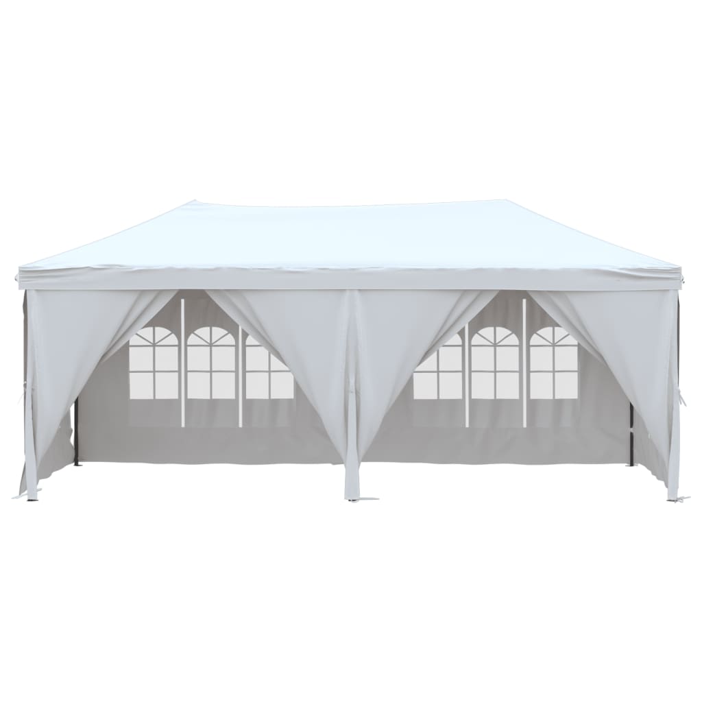 Partytent Inklapbaar Met Zijwanden 3 x 6 m Wit