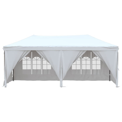 Partytent Inklapbaar Met Zijwanden 3 x 6 m Wit