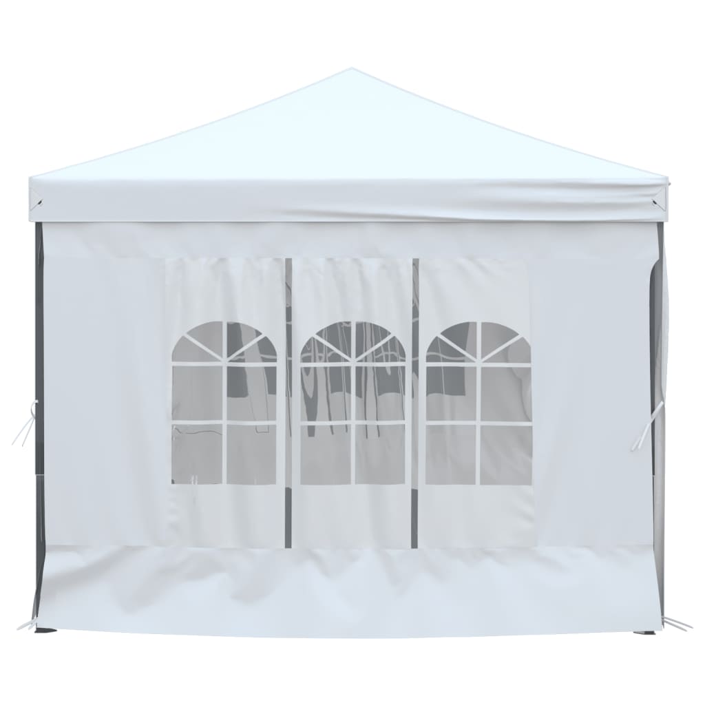 Partytent Inklapbaar Met Zijwanden 3 x 6 m Wit