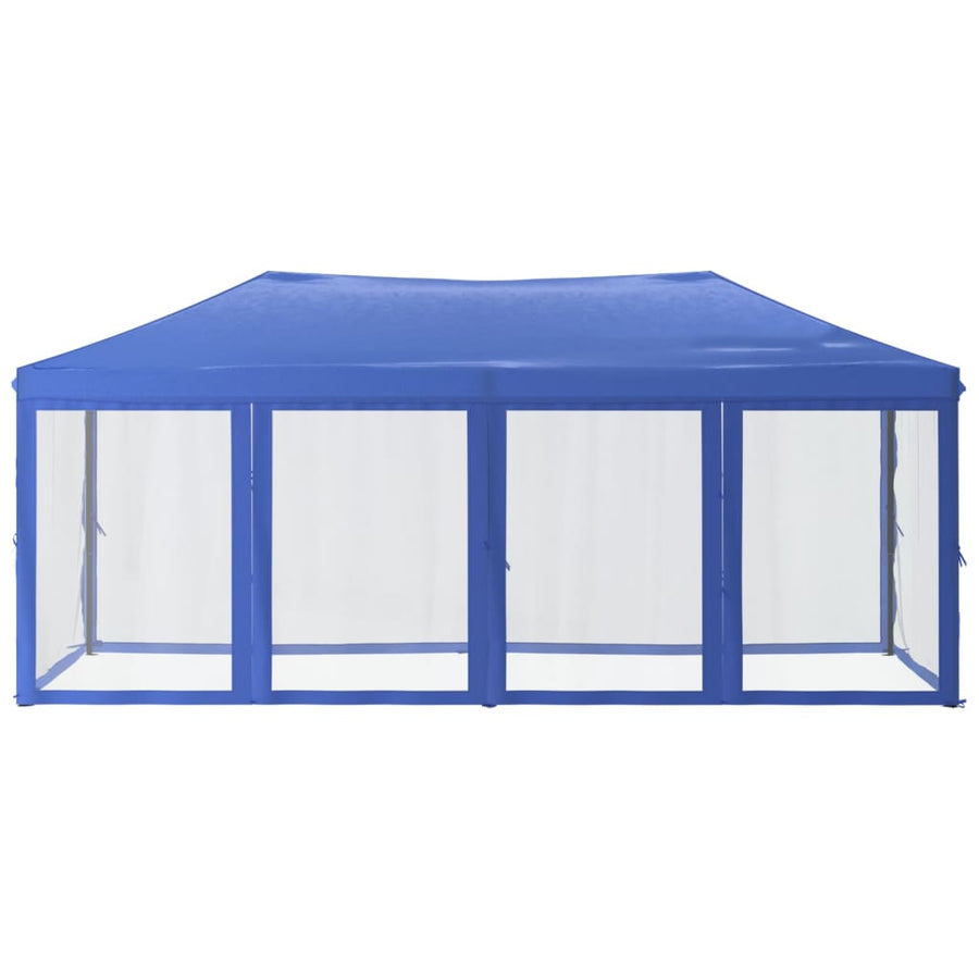 Partytent Inklapbaar Met Zijwanden 3X6 M Blauw