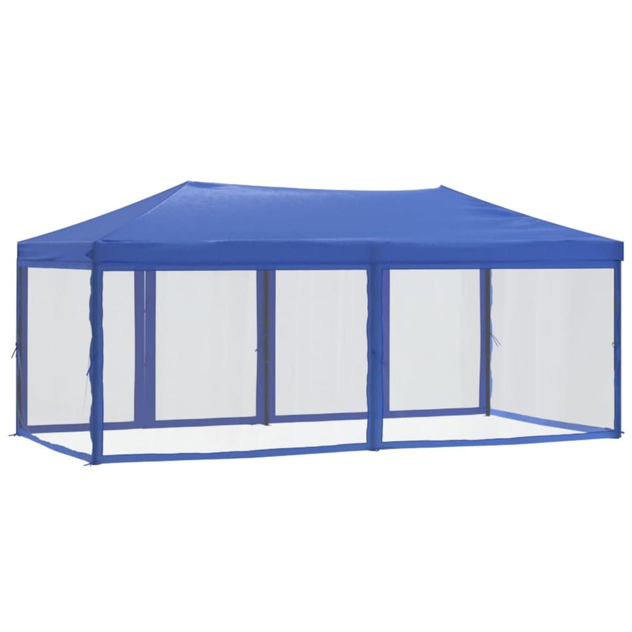 Partytent Inklapbaar Met Zijwanden 3X6 M Blauw