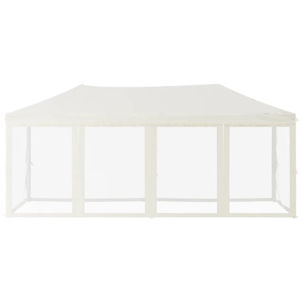 Partytent Inklapbaar Met Zijwanden Kleurig 3 x 6 m Crème