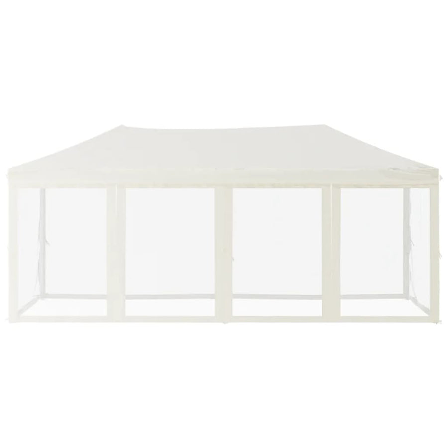 Partytent Inklapbaar Met Zijwanden Kleurig 3 x 6 m Crème