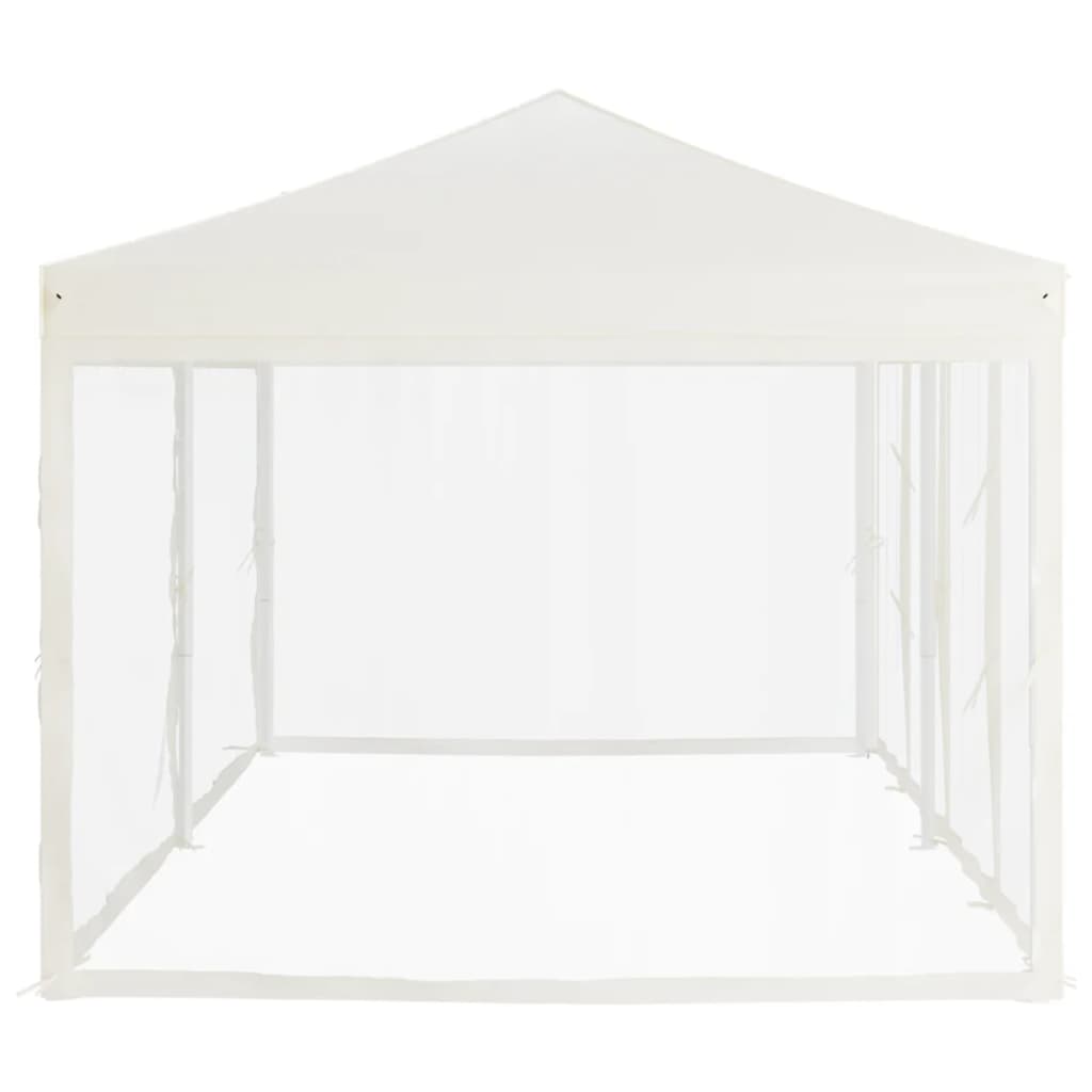 Partytent Inklapbaar Met Zijwanden Kleurig 3 x 6 m Crème