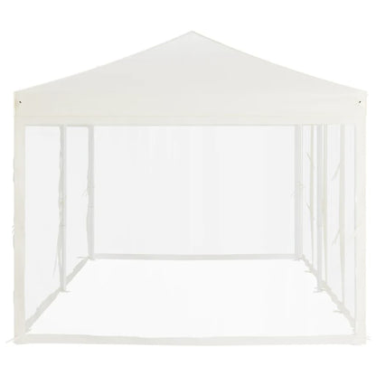 Partytent Inklapbaar Met Zijwanden Kleurig 3 x 6 m Crème