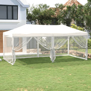 Folding Party Tent with Side Walls 3x6m White