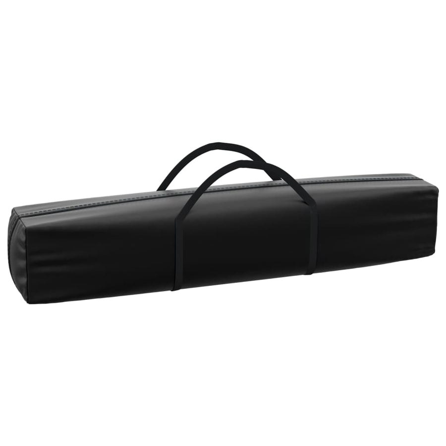 Partytent Inklapbaar Met Zijwanden 3X6 M Zwart 3 x 6 m