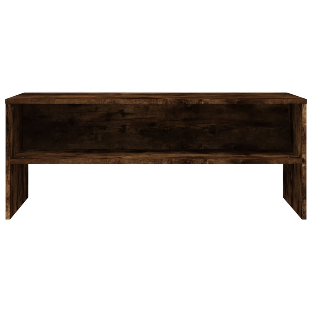 Tv-meubel 100x40x40 cm bewerkt hout gerookt eikenkleurig Gerookt eiken