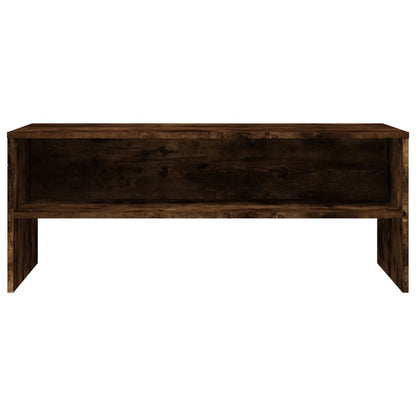 Tv-meubel 100x40x40 cm bewerkt hout gerookt eikenkleurig Gerookt eiken