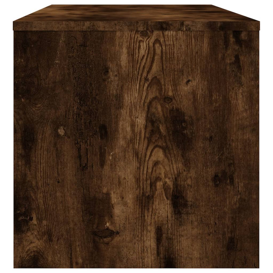 Tv-meubel 100x40x40 cm bewerkt hout gerookt eikenkleurig Gerookt eiken
