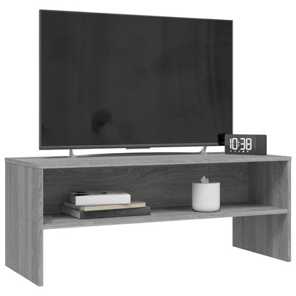 Tv-meubel 100x40x40 cm bewerkt hout grijs sonoma eikenkleurig Grijs sonoma