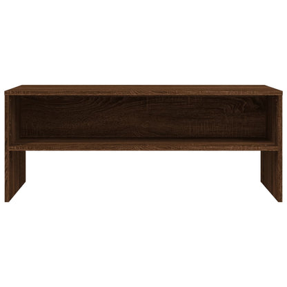 Tv-meubel 100x40x40 cm bewerkt hout bruin eikenkleur bruin eikenkleur
