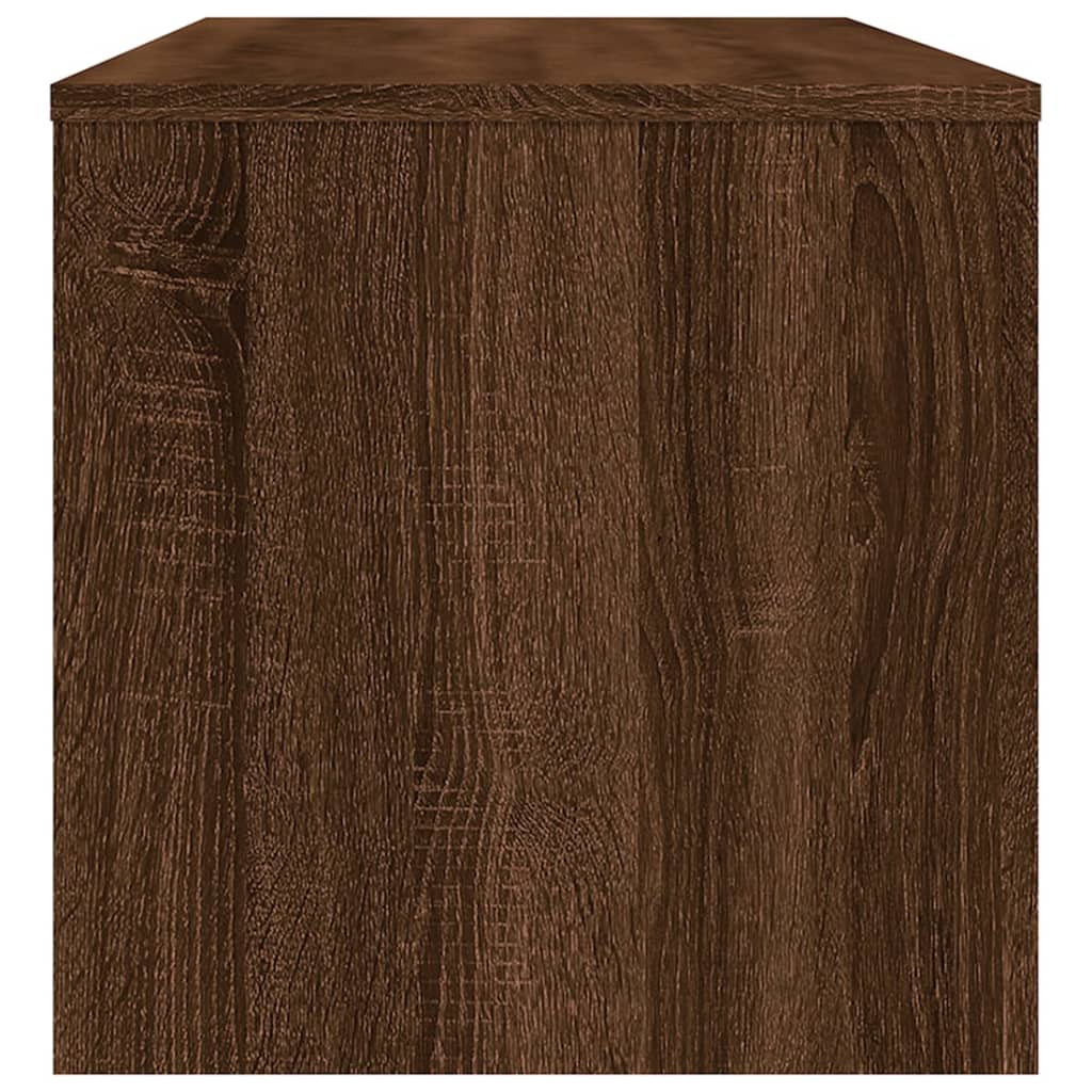 Tv-meubel 100x40x40 cm bewerkt hout bruin eikenkleur bruin eikenkleur