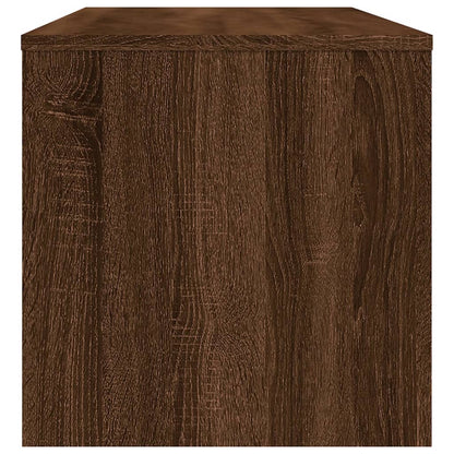 Tv-meubel 100x40x40 cm bewerkt hout bruin eikenkleur bruin eikenkleur