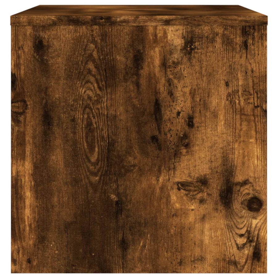 Tv-meubel 80x40x40 cm bewerkt hout gerookt eikenkleurig Gerookt eiken
