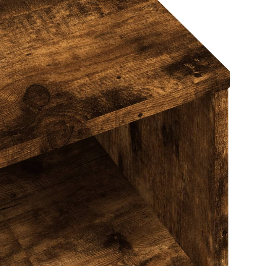 Tv-meubel 80x40x40 cm bewerkt hout gerookt eikenkleurig Gerookt eiken