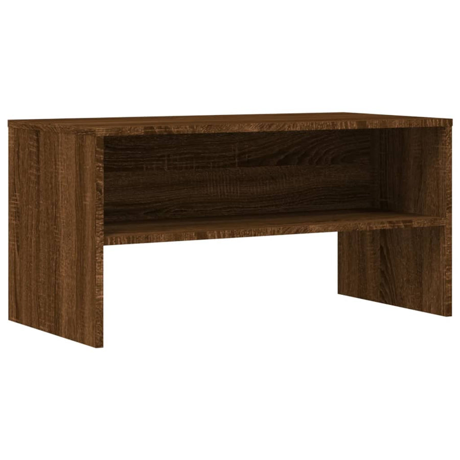 Tv-meubel 80x40x40 cm bewerkt hout bruineikenkleurig bruin eikenkleur