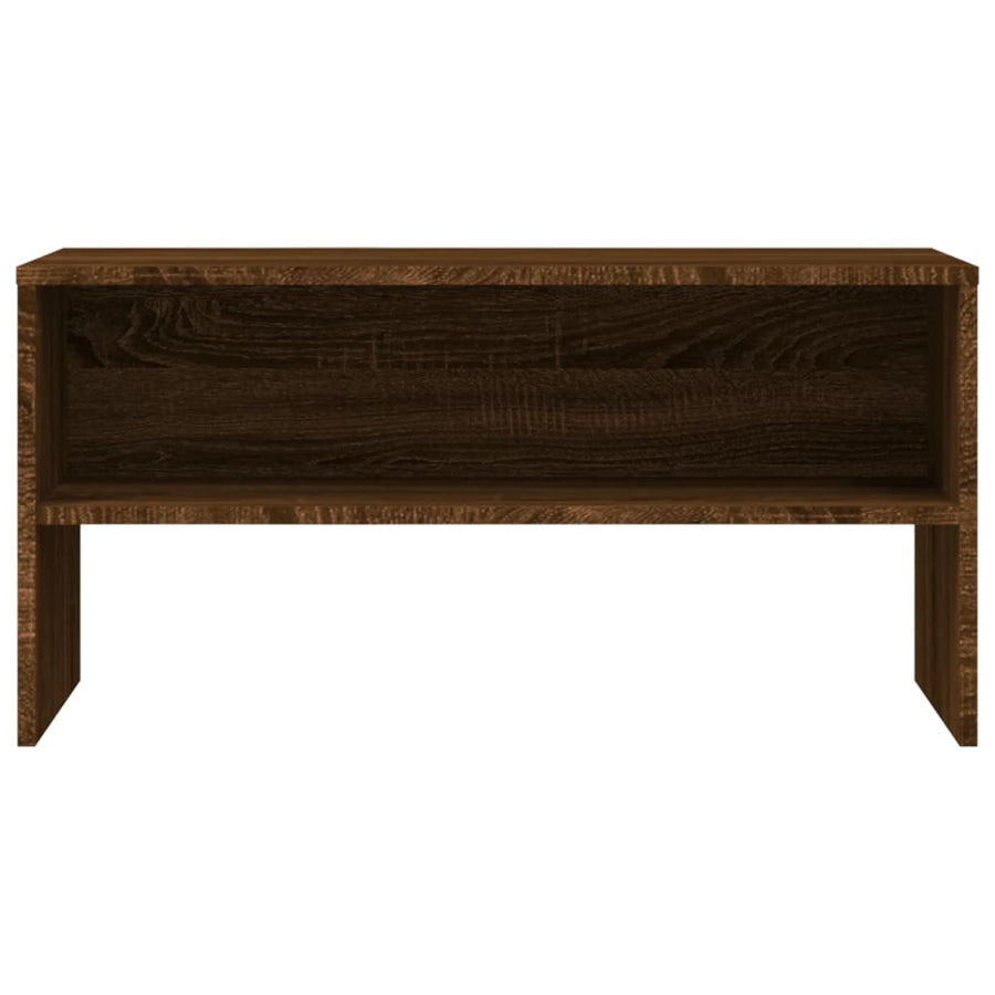 Tv-meubel 80x40x40 cm bewerkt hout bruineikenkleurig bruin eikenkleur