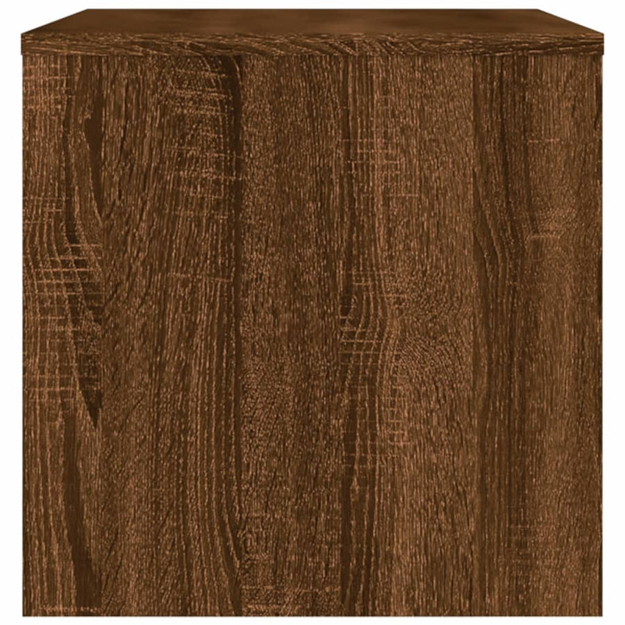 Tv-meubel 80x40x40 cm bewerkt hout bruineikenkleurig bruin eikenkleur