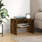 Bedside table 40x30x30 cm engineered wood smoked oak-coloured