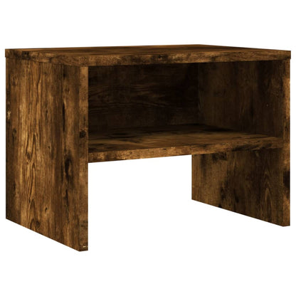 Nachtkastjes 40X30X30 Cm Bewerkt Hout Kleurig 2 Gerookt eiken