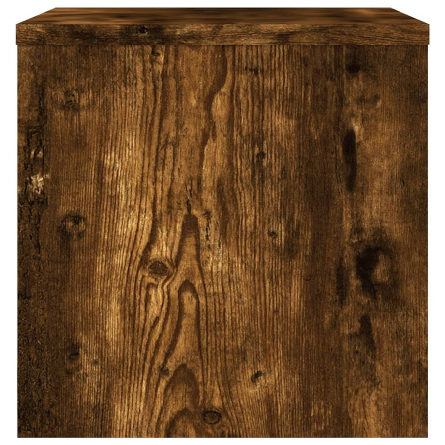 Nachtkastjes 40X30X30 Cm Bewerkt Hout Kleurig 2 Gerookt eiken