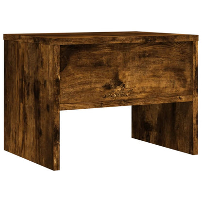 Nachtkastjes 40X30X30 Cm Bewerkt Hout Kleurig 2 Gerookt eiken