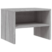 Nachtkastje 40X30X30 Cm Bewerkt Hout Eikenkleurig 1 Grijs sonoma