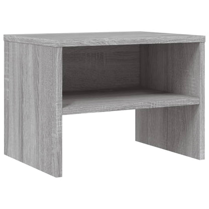 Nachtkastje 40X30X30 Cm Bewerkt Hout Eikenkleurig 1 Grijs sonoma