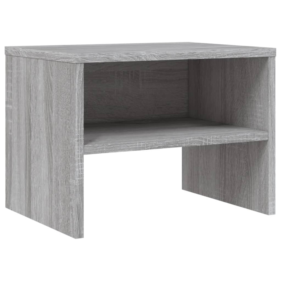Nachtkastjes 40X30X30 Cm Bewerkt Hout Eiken 2 Grijs sonoma