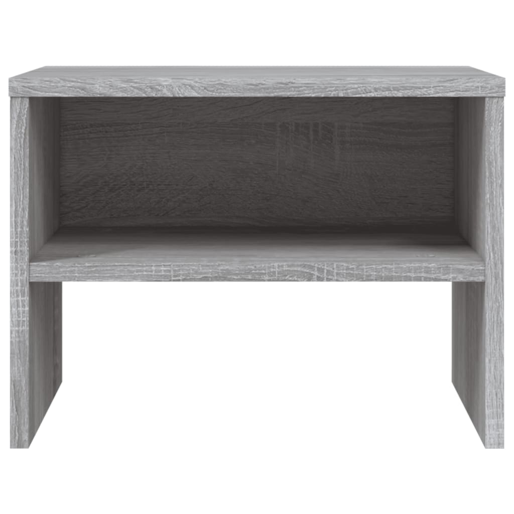 Nachtkastjes 40X30X30 Cm Bewerkt Hout Eiken 2 Grijs sonoma