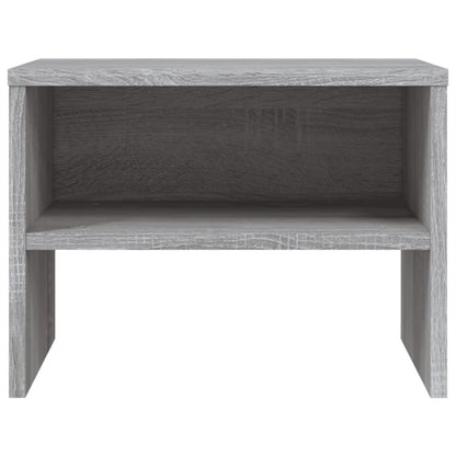 Nachtkastjes 40X30X30 Cm Bewerkt Hout Eiken 2 Grijs sonoma