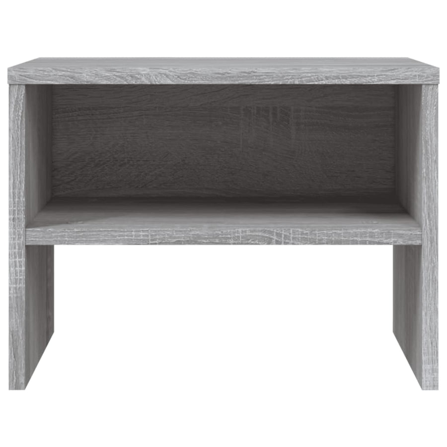 Nachtkastjes 40X30X30 Cm Bewerkt Hout Eiken 2 Grijs sonoma