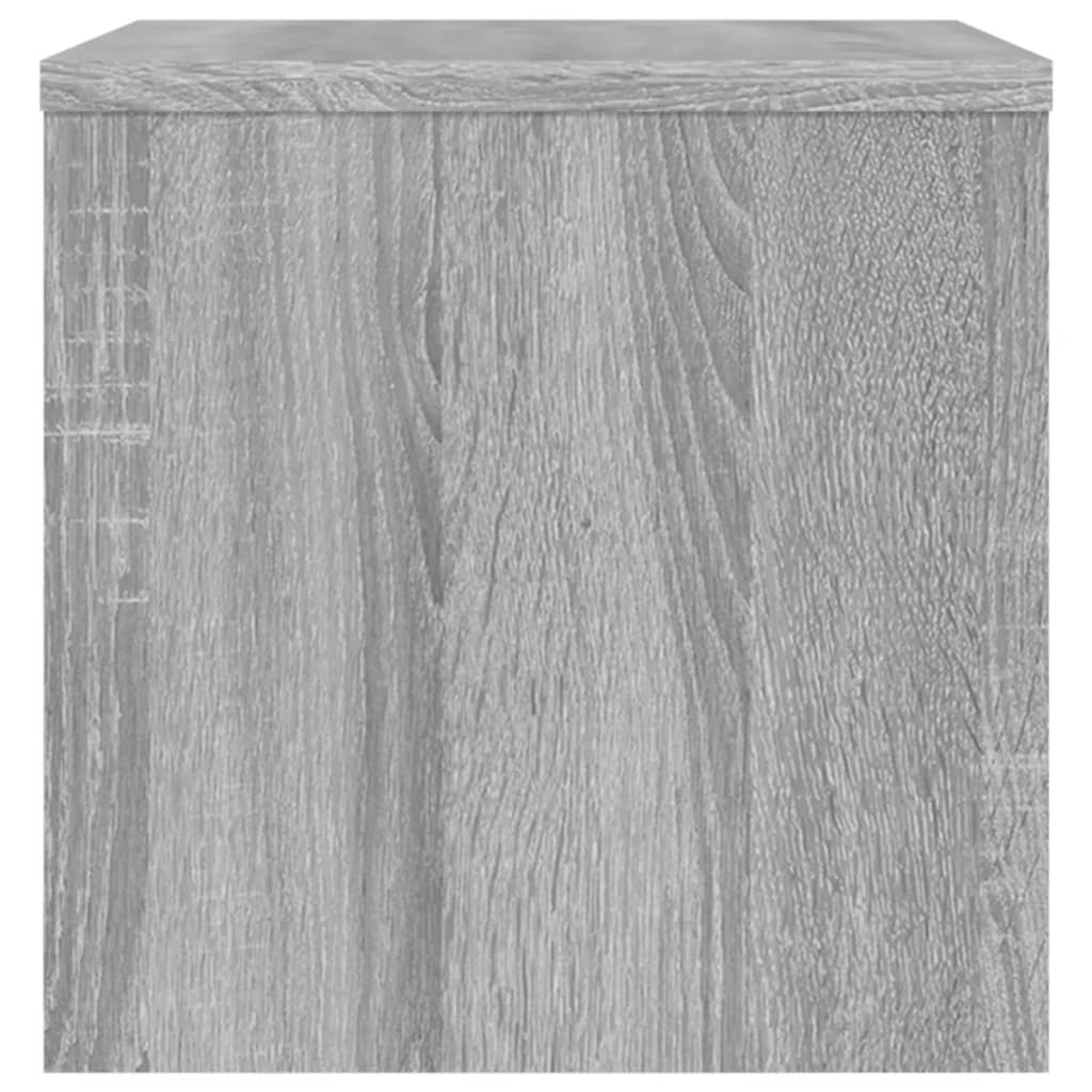 Nachtkastjes 40X30X30 Cm Bewerkt Hout Eiken 2 Grijs sonoma