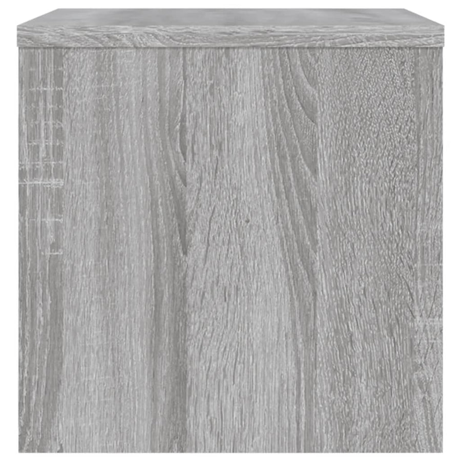 Nachtkastjes 40X30X30 Cm Bewerkt Hout Eiken 2 Grijs sonoma