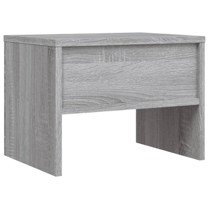 Nachtkastjes 40X30X30 Cm Bewerkt Hout Eiken 2 Grijs sonoma