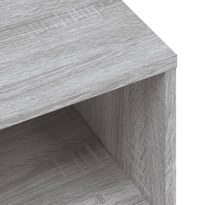 Nachtkastjes 40X30X30 Cm Bewerkt Hout Eiken 2 Grijs sonoma