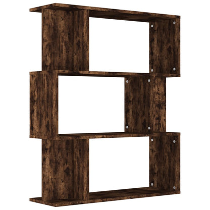 Boekenkast / Kamerscherm 80X24X96 Cm Bewerkt Hout Gerookt eiken