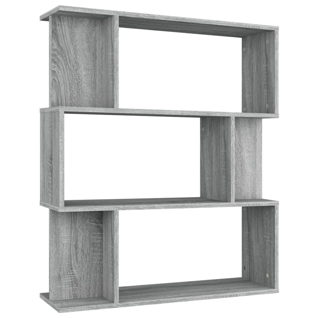 Boekenkast / Kamerscherm 80X24X96 Cm Bewerkt Hout Grijs sonoma