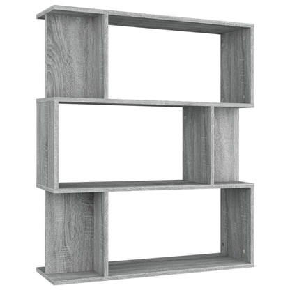 Boekenkast / Kamerscherm 80X24X96 Cm Bewerkt Hout Grijs sonoma