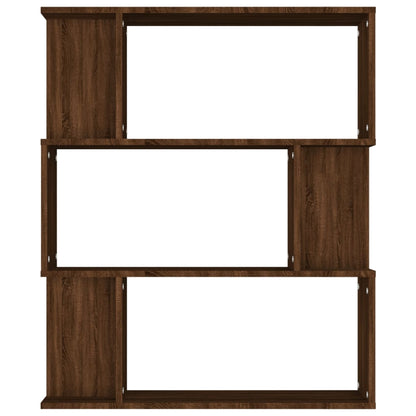 Boekenkast / Kamerscherm 80X24X96 Cm Bewerkt Hout Bruineiken bruin eikenkleur