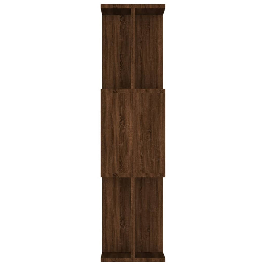 Boekenkast / Kamerscherm 80X24X96 Cm Bewerkt Hout Bruineiken bruin eikenkleur