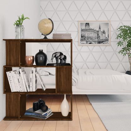 Boekenkast / Kamerscherm 80X24X96 Cm Bewerkt Hout Bruineiken bruin eikenkleur