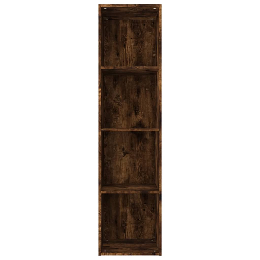 Boekenkast / Tv-Meubel Bewerkt Hout 36 x 30 x 143 cm Gerookt eiken