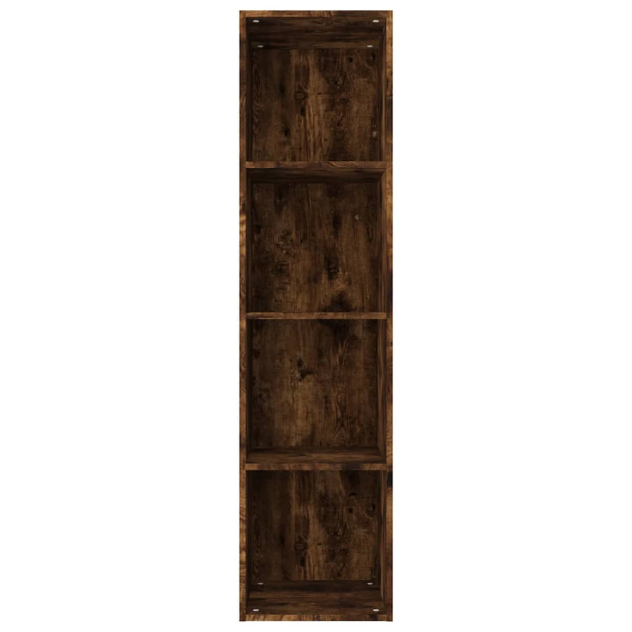 Boekenkast / Tv-Meubel Bewerkt Hout 36 x 30 x 143 cm Gerookt eiken
