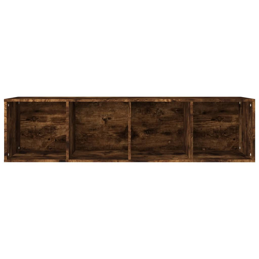 Boekenkast / Tv-Meubel Bewerkt Hout 36 x 30 x 143 cm Gerookt eiken