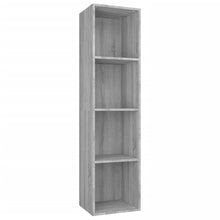 Boekenkast / Tv-Meubel Eikenkleurig 36 x 30 x 143 cm Grijs sonoma