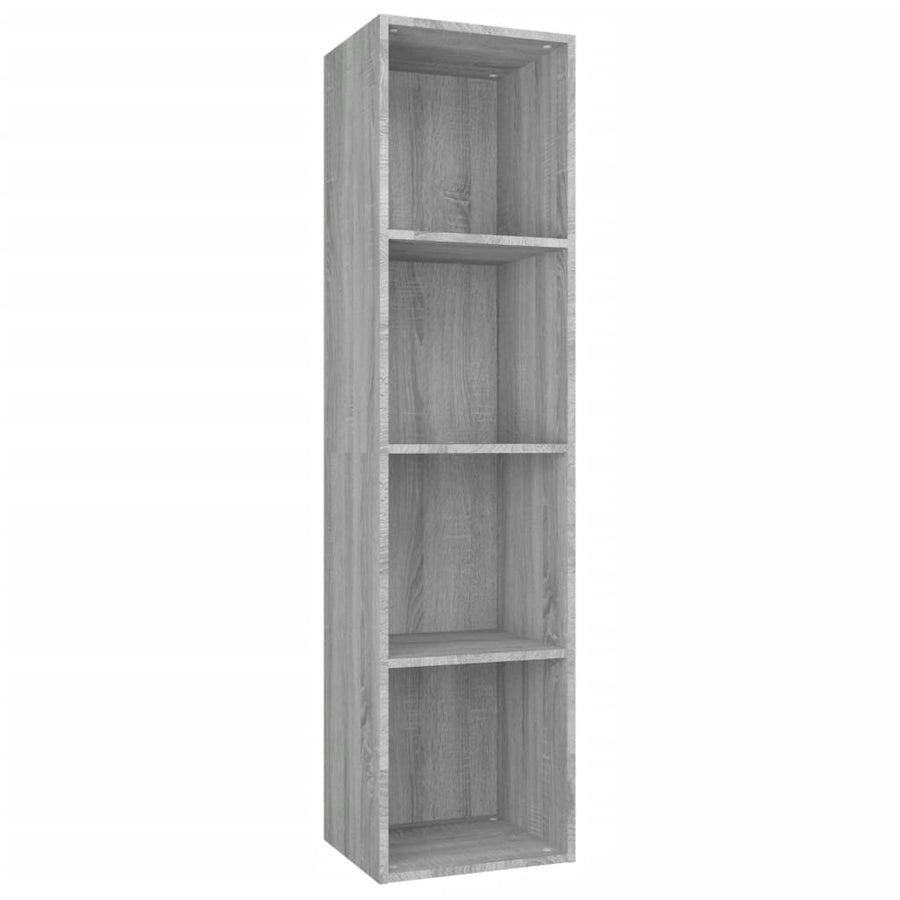 Boekenkast / Tv-Meubel Eikenkleurig 36 x 30 x 143 cm Grijs sonoma
